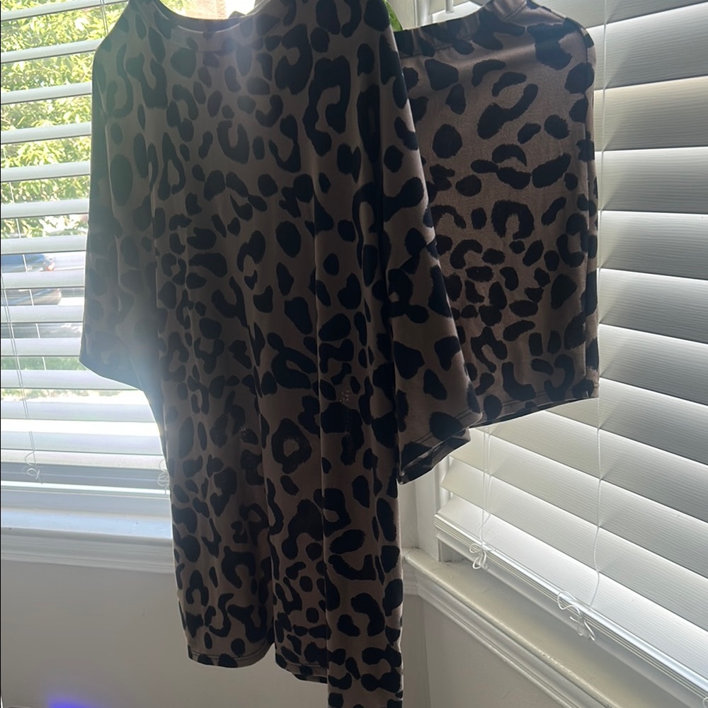Leopard Print short set